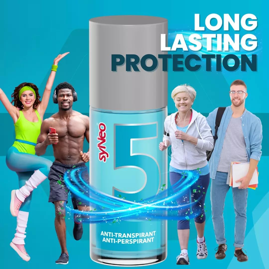 syNeo 5 antiperspirant Roll-On, roller for women and men, anti sweat deodorant antiperspirant deodorant, 1 pack (1 x 50ml)