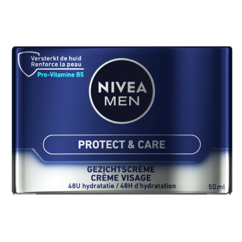 NIVEA MEN Protect & Care Intensieve Hydraterende Crème - Normale en droge huid - vitamine B5 - 50 ml