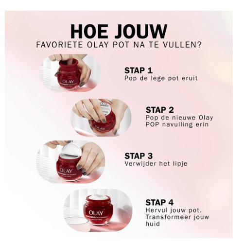 Olay Regenerist Dagcrème SPF30 Navulling - Actief verstevigende hydraterende crème - 50 ml