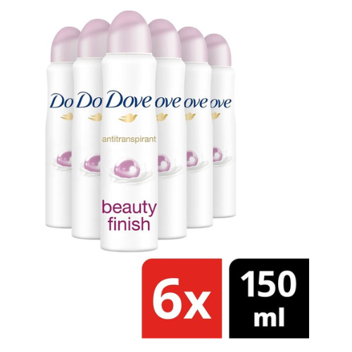Dove Beauty Finish Anti-transpirant Deodorant - Voordeelverpakking- 6 x 150 ml