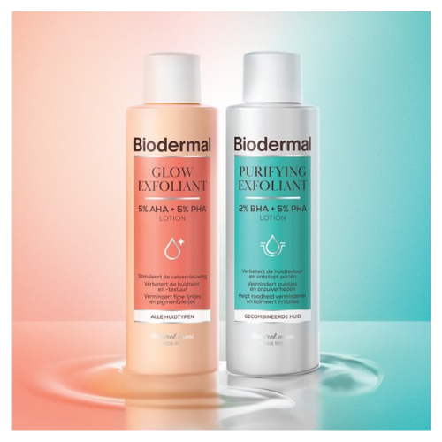 Biodermal Purifying Exfoliant - een milde, effectieve exfoliërende lotion die de huid zuivert zonder te beschadigen - Parfumvrij - 150 ml