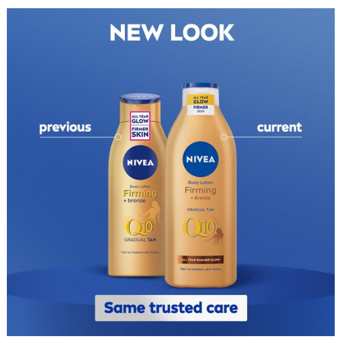 NIVEA Q10 Firming + Bronze Bodylotion Bruiner - Stevigere Huid en Natuurlijk Gebruinde Look - Hydraterende Lotion - Snelbruiner - Bruinen zonder Zon - Zelfbruiner Lichaam - 400 ml