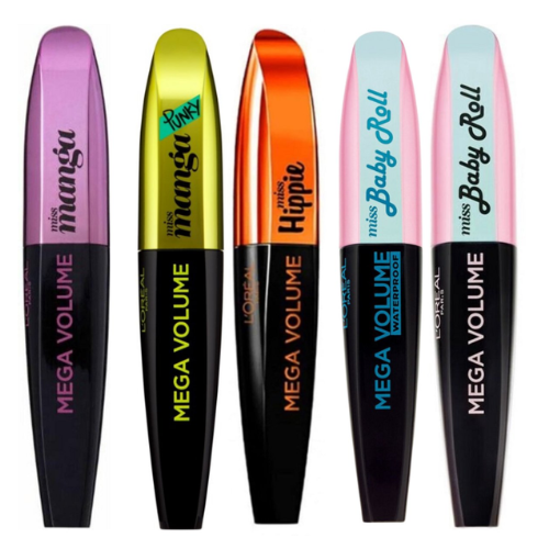 L'Oréal Paris Make-Up Designer Mega Volume Miss Manga - 01 Black - Zwart - Mega Volume Mascara - 8,5 ml