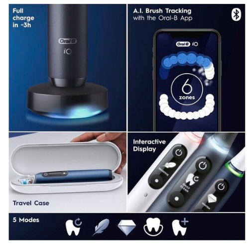 Oral-B iO 7N - Elektrische Tandenborstel - Zwart