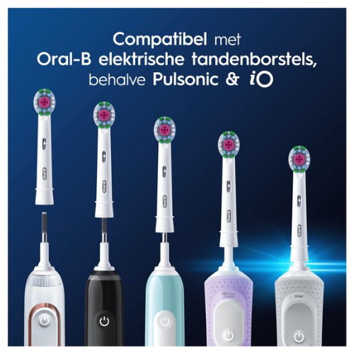 Oral-B 3D White - Met CleanMaximiser-technologie - Opzetborstels - 8 Stuks