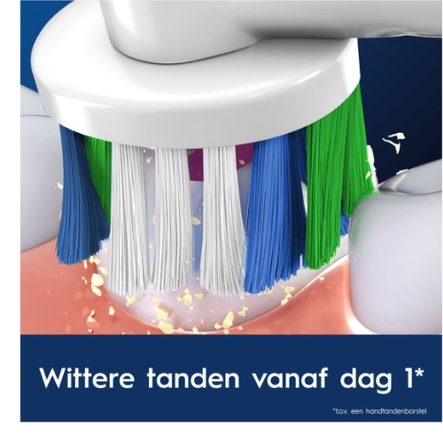 Oral-B 3D White Pro - Opzetborstels met CleanMaximiser Technologie - 4 Stuks