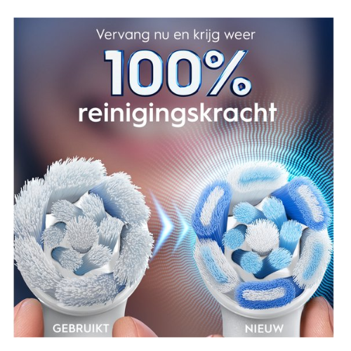 Oral-B iO Ultimate Clean Wit - Opzetborstels Voor Tandenborstel - Verpakking Van 6 Stuks