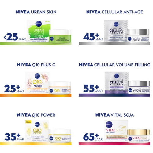 NIVEA Q10 POWER Anti-Rimpel Dagcrème Gezicht - Porie Verfijnend - Gemengde tot vette huid - SPF 15 - Crème Met Q10en algenextract - 50 ml