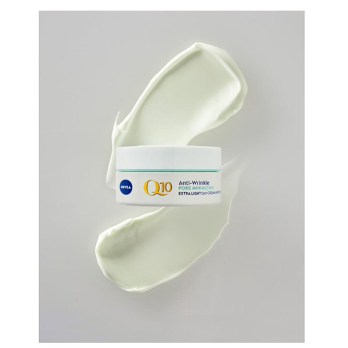 NIVEA Q10 POWER Anti-Rimpel Dagcrème Gezicht - Porie Verfijnend - Gemengde tot vette huid - SPF 15 - Crème Met Q10en algenextract - 50 ml