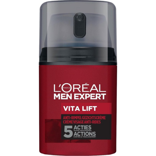 L'Oréal Paris Men Expert Vita Lift Moisturizing Face Cream - 6 x 50 ml - Value Pack - Anti-wrinkle
