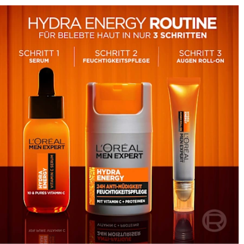 L'Oreal Paris Men Expert Hydra Energy Vitamin C Serum 30ml