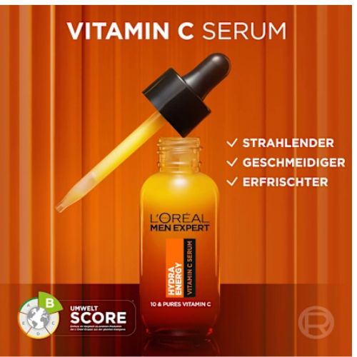 L'Oreal Paris Men Expert Hydra Energy Vitamin C Serum 30ml