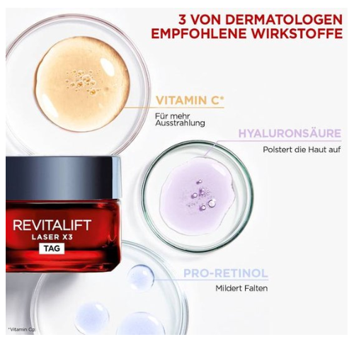 L'ORÉAL PARIS Day Cream Revitalift Laser X3, 50 ml