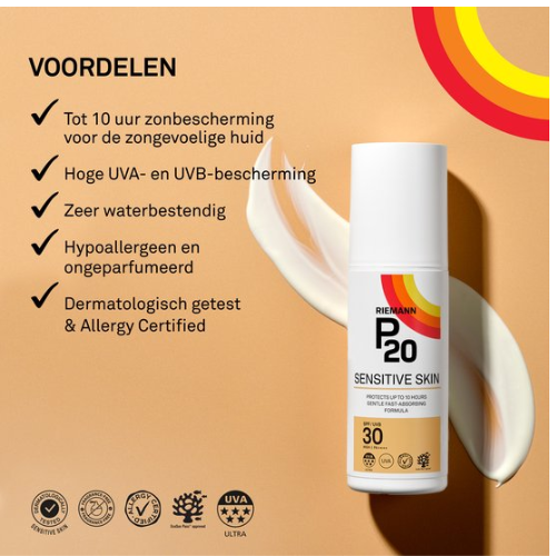 P20 Sensitive Skin SPF 30 - sunburn sensitive skin - factor 30 - 200 ml