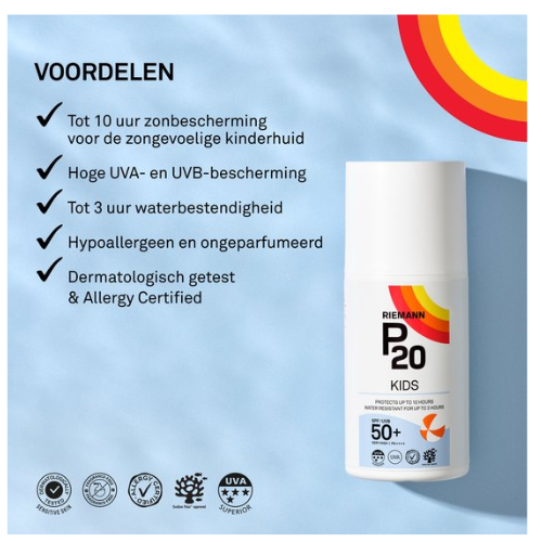 P20 Kids SPF 50+ - Sunscreen lotion - Factor 50+ - 200 ml