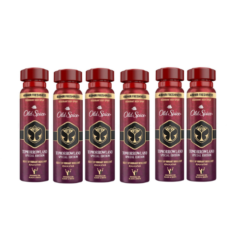 Old Spice Deo bodyspray -tomorrowland rockstar- voordeelverpakking - 6 x  150ml