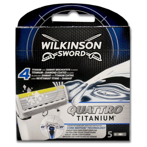WILKINSON QUATTRO TITANIUM 5 STUKS