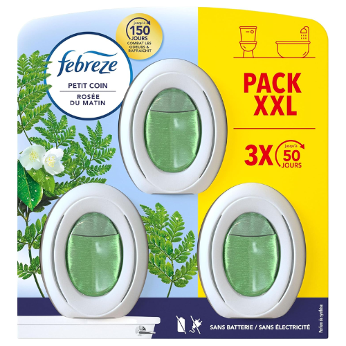 Ambi Pur - Febreze Set & Refresh - Luchtverfrisser - Ochtend Dauw - 3x 7,5 ml