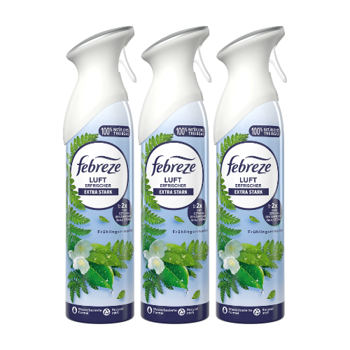 Ambi pur Febreze Luchtverfrisser - 2-in-1 geurbestrijding en frisheid - spray -Voordeelverpakking 3 x 185 ml,