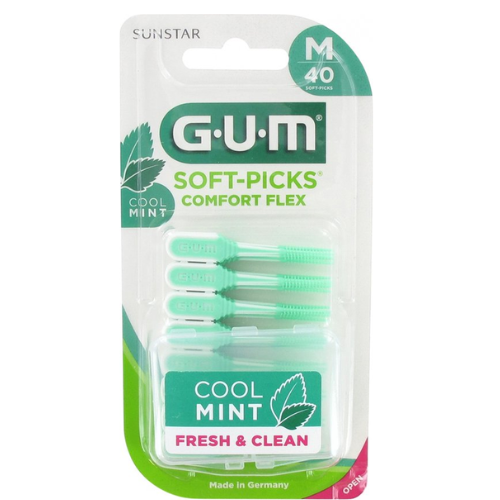 GUM Soft-Picks Minty Medium - 40 stuks