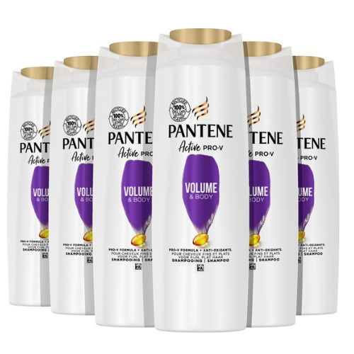 Pantene Active Pro-V Volume & Body Shampoo - Voor Fijn & Plat Haar - 6 x 400ml