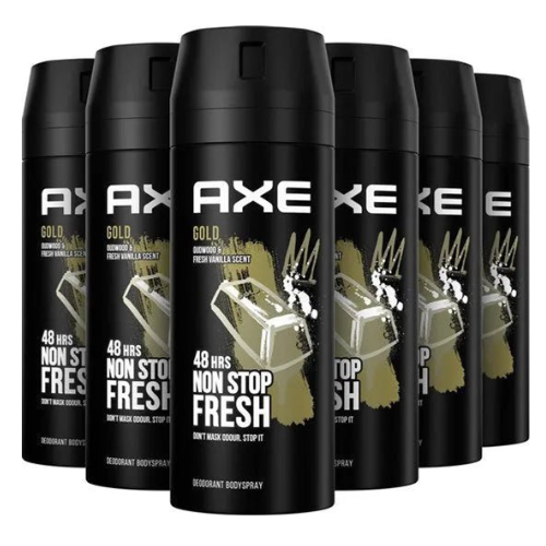 AXE Gold Temptation Deodorant - 6 x 150 ml - Voordeelverpakking