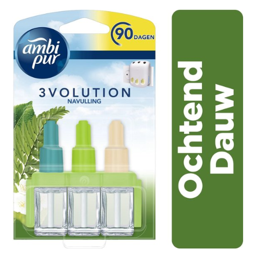 Ambi Pur Electric Air Freshener 3Volution Refill Morning Dew