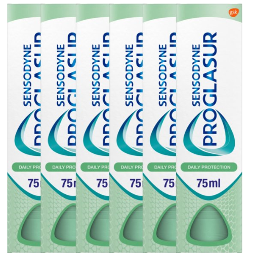 Sensodyne - Toothpaste - Pro Glasur - Daily Protection - 6 x 75ml