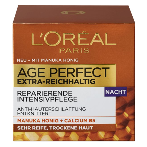 L'ORÉAL PARIS Night Cream AGE PERFECT Extra Rich Manuka Honey, 50 ml