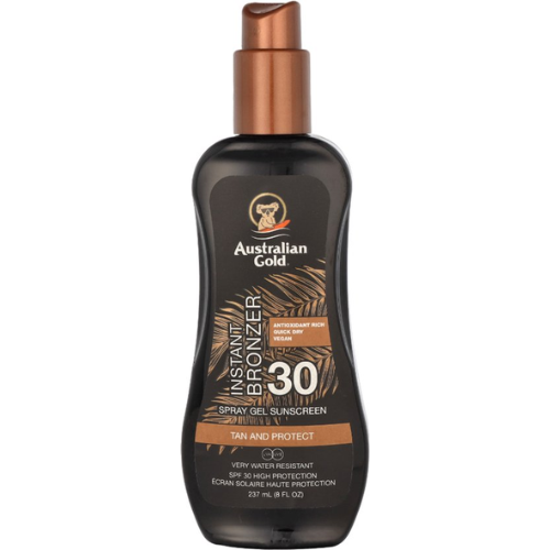 Australian Gold SPF30 Spray Gel with Bronzer 237ml