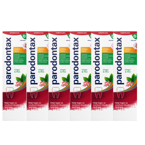 Parodontax Toothpaste Herbal Twist - 6 x 75 ml
