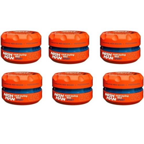 Nishman wax 02 Hair Styling Wax Sport 6 pieces