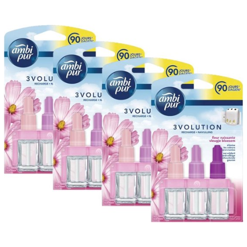 Ambi Pur Air Freshener Refill 3Volution Touch of Blossom 4 x 20 ml