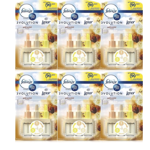 Ambi Pur Electric Refill 3volution – Lenor Gold Orchid 20 ml - Value pack 6 pieces