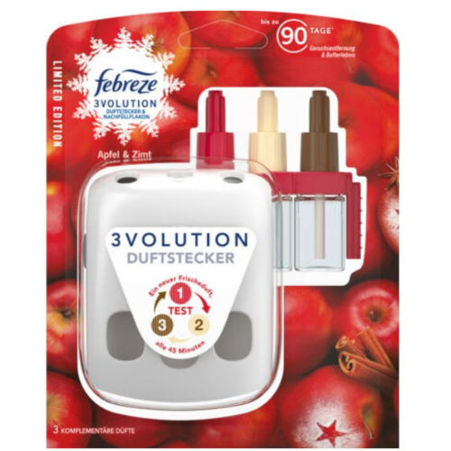 Ambi Pur Febreze 3Volution Apple - Cinnamon - Air Freshener Starter Set