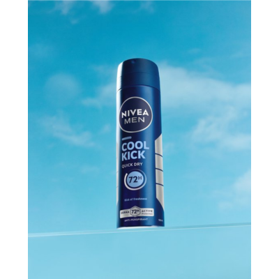 NIVEA MEN Cool Kick Deodorant Spray - Anti-Transparant Deo - 72u Bescherming - 150ml