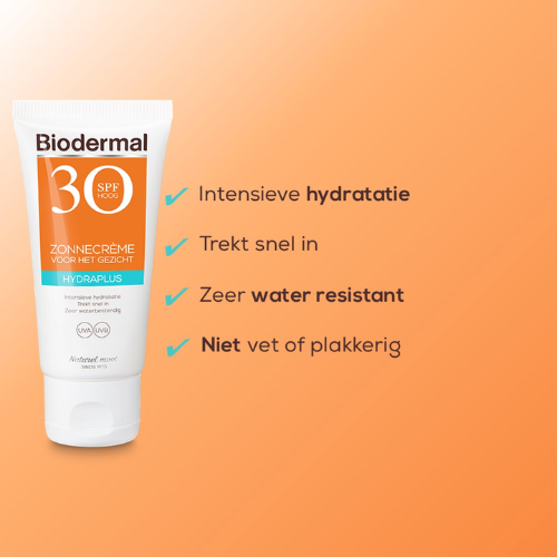 Biodermal Sunscreen - Sunscreen face - Hydraplus Face SPF30 50ml