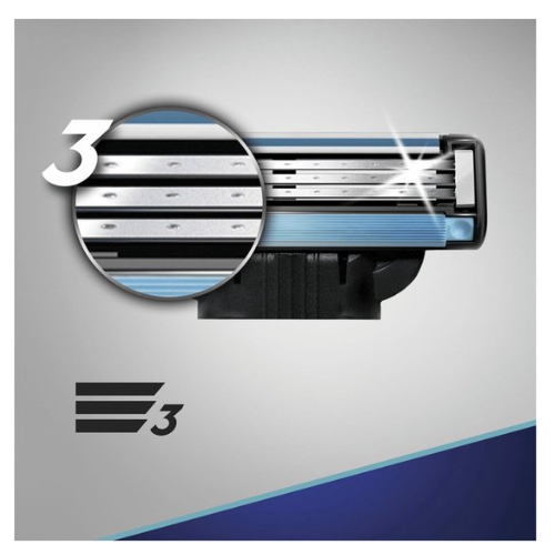 Gillette - Mach3 - Razor Blades/Blade Refills - Pack of 12