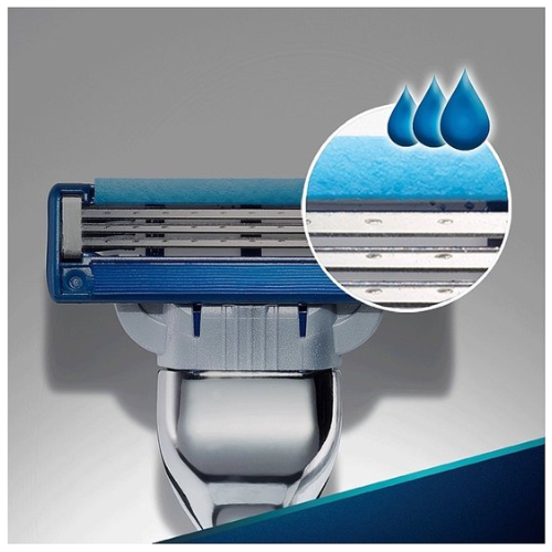 Gillette Mach 3 Turbo Razor Blades - For Men - Pack of 12