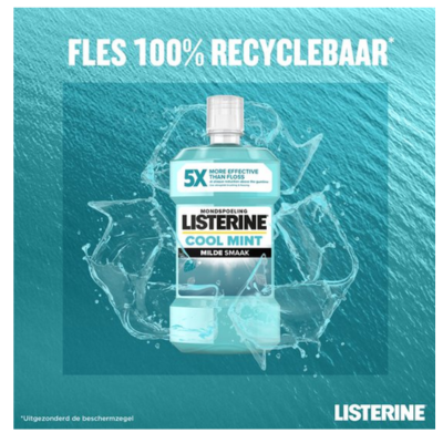 Listerine - Mondwater - Cool Mint - Milde Smaak - 500ml
