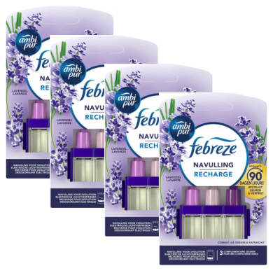 Ambi Pur 3volution Lavendel Navulling - voordeelverpakking 4 x 20 ml