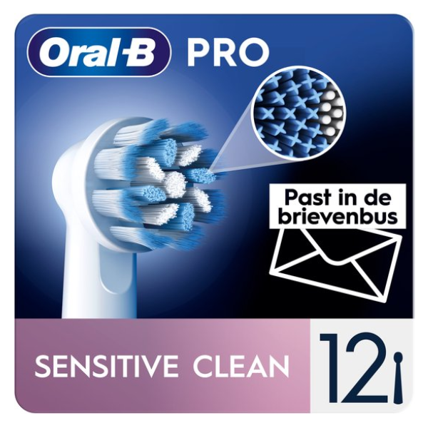 Oral-B Sensitive Clean Pro - Opzetborstels - 12 stuks.
