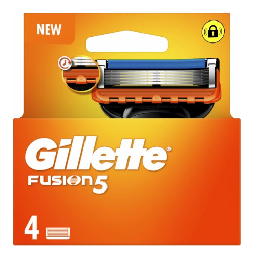 Gillette Fusion 5 - Razor Blades/Blade Refills - Pack of 4