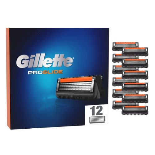 Gillette ProGlide Razor Blades For Men - 12 Refill Blades