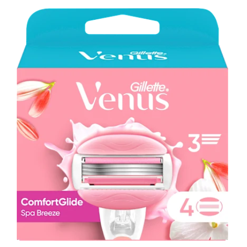 Gillette Venus Comfortglide Spa Breeze Women's Razor Blades - 4 Refills