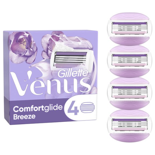 Gillette Venus Comfortglide Breeze - For a Smooth Shave - 4 Refill Blades