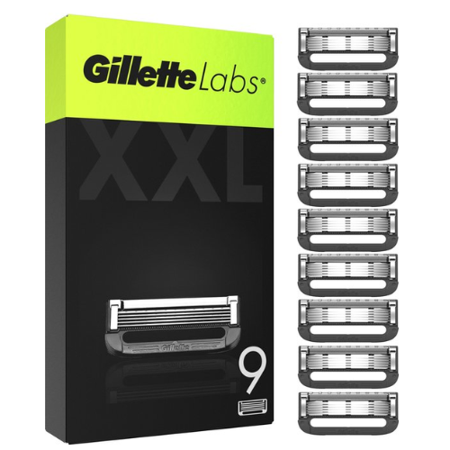 Gillette Refills For GilletteLabs - Exfoliating Bar And Heated Razor - 9 Razor Blades