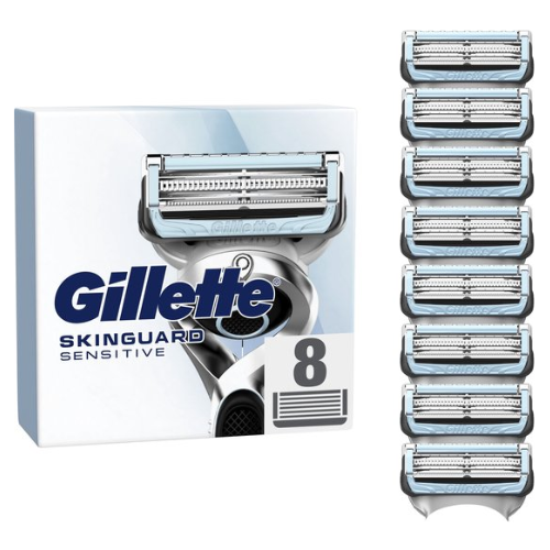 Gillette SkinGuard Sensitive Razor Blades - For Men - Pack of 8