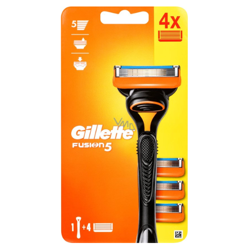 Gillette - Fusion 5 - Shaving Set - Precision & Comfort - Holder & 4 Refill Blades