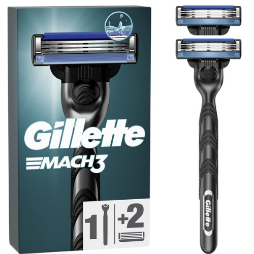 Gillette Mach3 - Shaving System and 2 Razor Blades